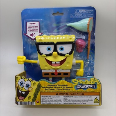 Just Play SpongeBob SquarePants Action Figure Poseable Sound w/ Net & Jellyfish