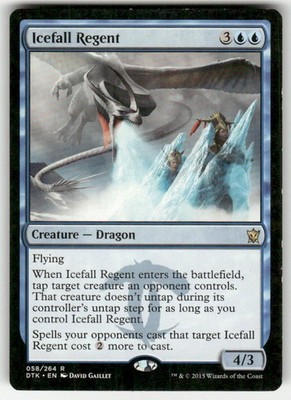 Icefall Regent 58 R Dragons of Tarkir NM Magic: The Gathering