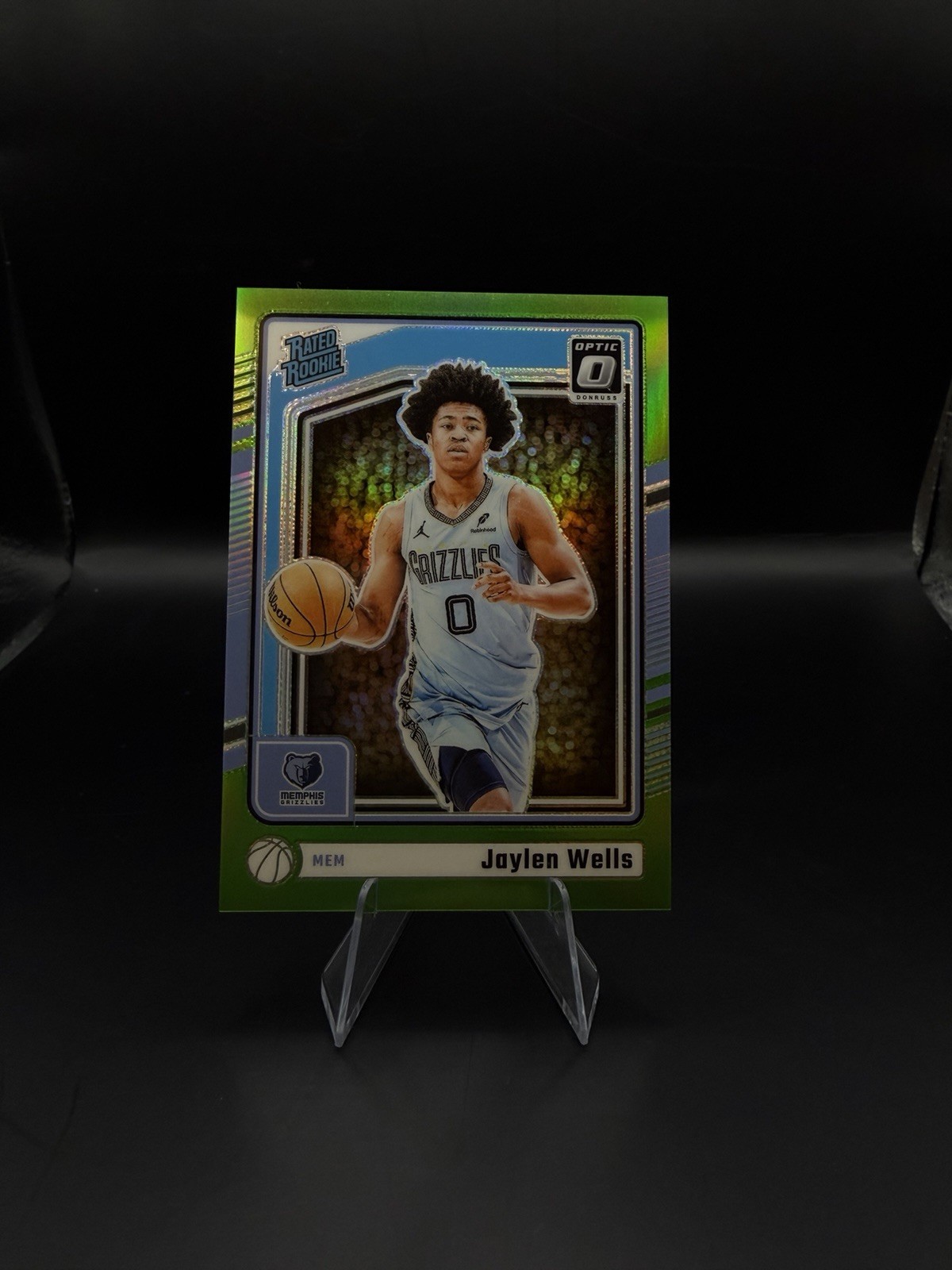 2024-25 Panini Donruss Optic - Rated Rookie Jaylen Wells #252 Lime Green /149 RC