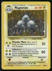 1999 Pokemon Base Set Unlimited Magneton 9/102 Holo Rare English EX