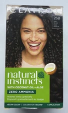 Clairol Natural Instincts Soft Black 2SB Demi Permanent Hair Color Rinse Sealed
