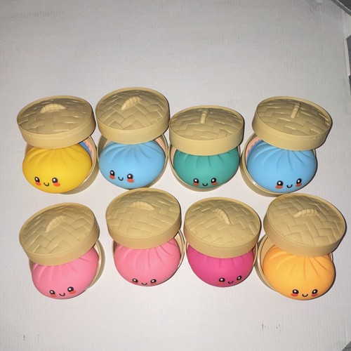 RMS Slow Rising Dumpling Foam Squeeze Ball Stress Toys, Multicolor, Set of 8
