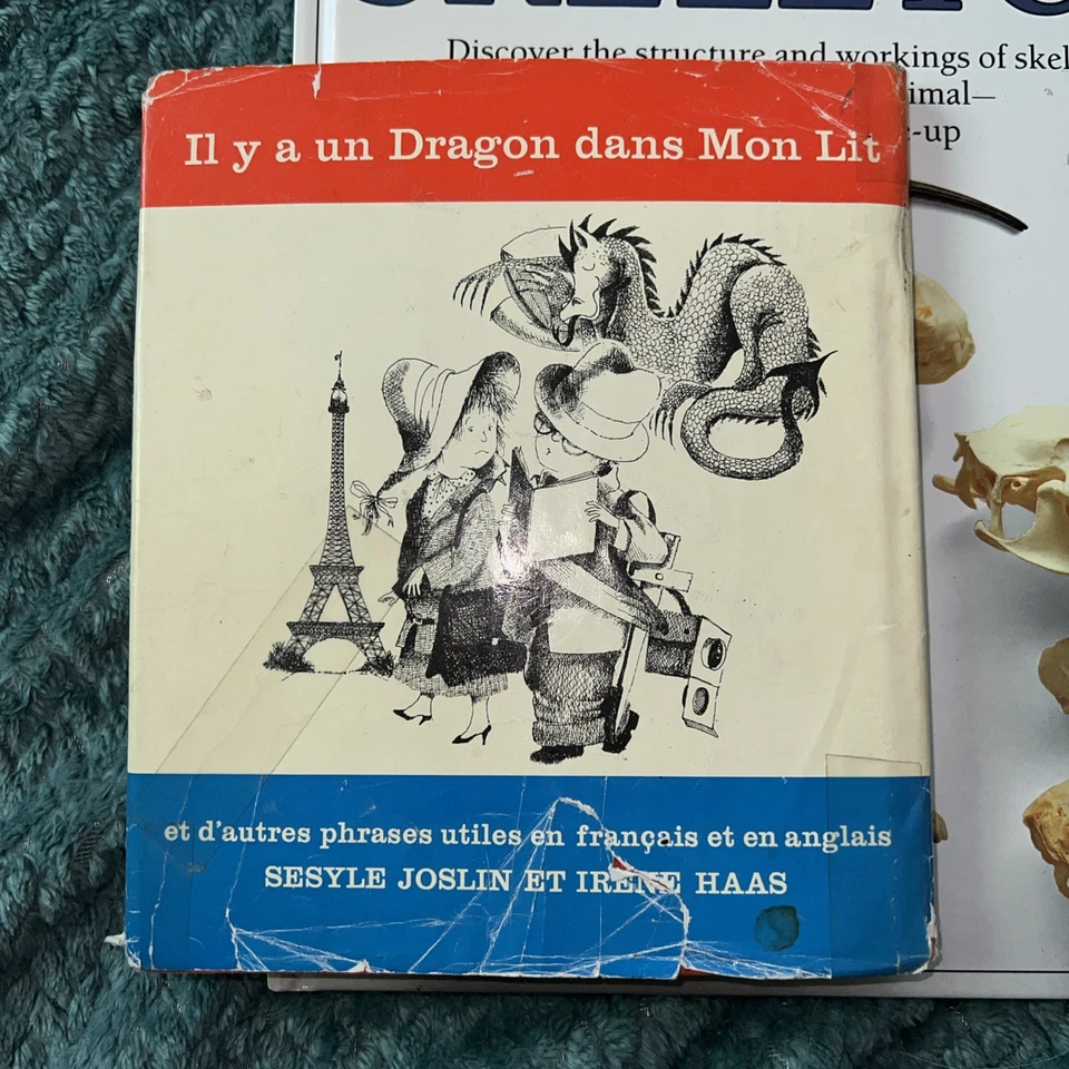 THERE IS A DRAGON IN MY BED Joslin & Haas HC/DJ 1961 1st Edit French/English - W - Image 3 of 4