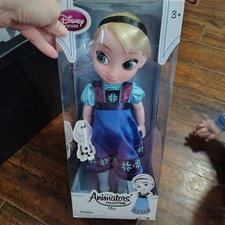 Disney Animators' Collection Frozen 16" Toddler Doll Elsa w/plush Olaf New Rare