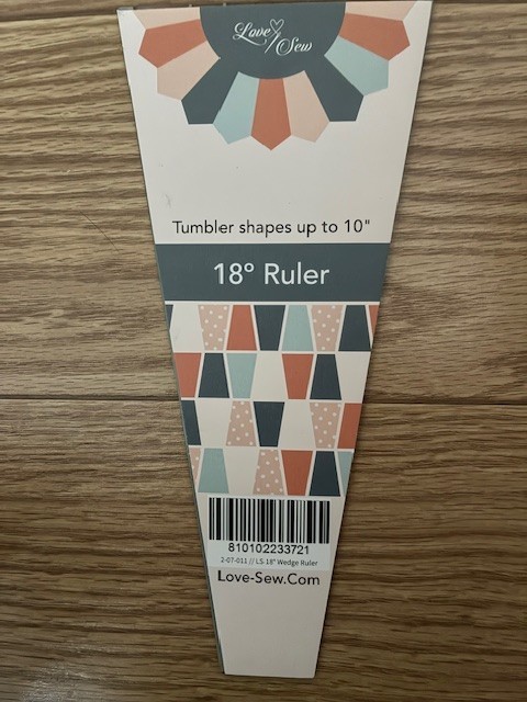 18 degree Dresdon Plate Ruler by Love/Sew