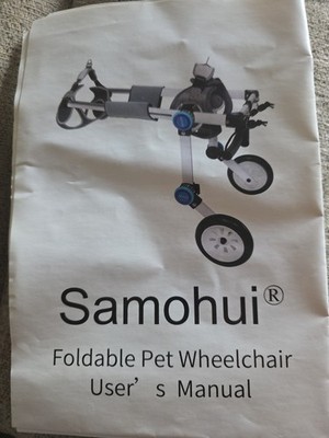 Samohui Foldable Pet Wheelchair