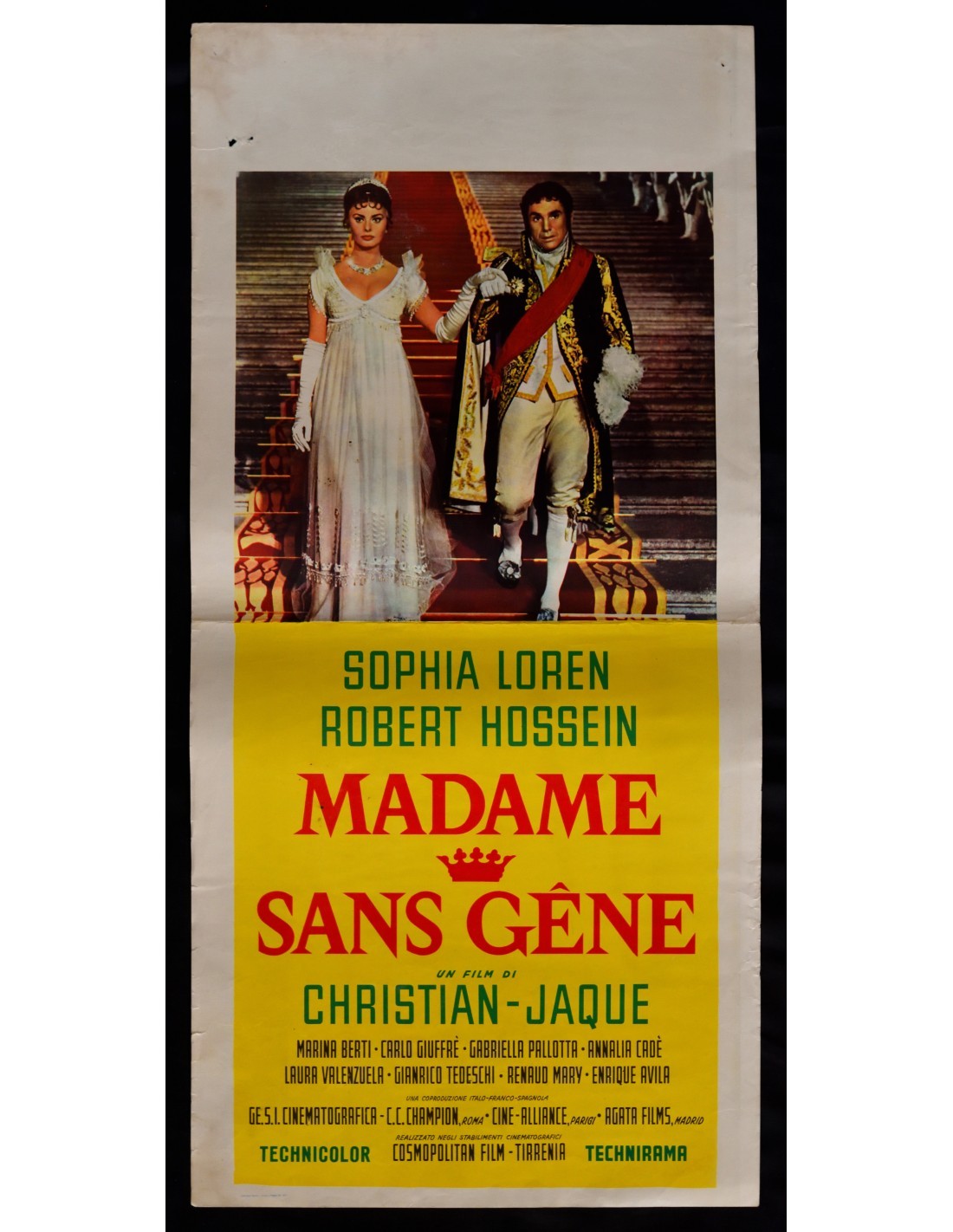 Locandina originale film Madame Sans-Gêne (1961) - Regia di Christian-Jaque