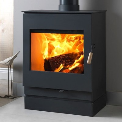 Burley Firecube 9308 (Swiithland) 8 kW Ofenglas - 470 mm x 360 mm Schott Robax