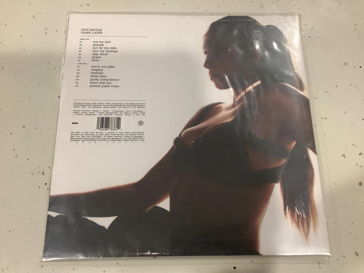 NEW Tate McRae Think Later Opaque White LP Vinyl Record Limited Edition Sealed
