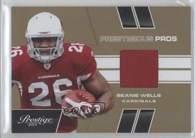 2011 Prestige Prestigious Pros Gold Materials 45/50 Chris Wells Beanie #3 0e3