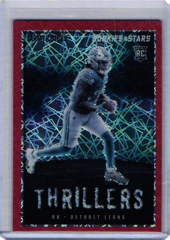2023 Panini Rookies & Stars - Thrillers Jahmyr Gibbs #TH-11 Longevity Prizm (RC)