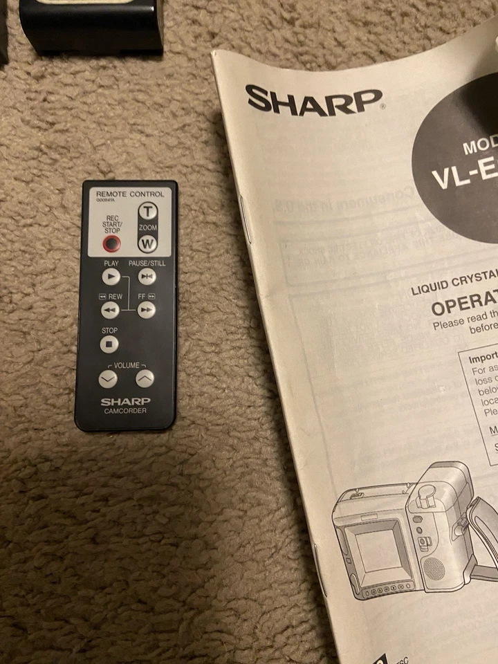 Sharp VL-E600U Viewcam 8 Camcorder 8mm Untested - Image 3 of 4