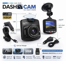 Car Dash Cam 1080P HD DVR Wide Angle Motion Detection