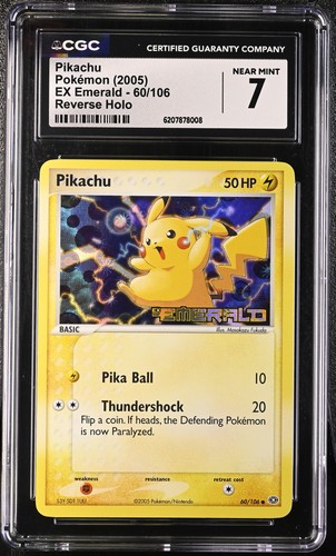 Pikachu ex graded CGC 7 for sale on eBay