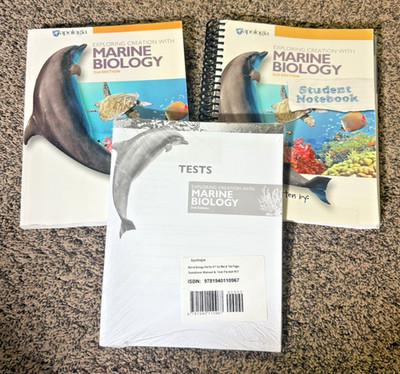 Apologia Exploring Creation Marine Biology 2nd Ed - Text Tests Solution Student