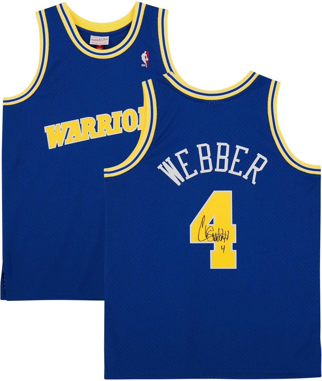 Chris Webber Autographed Signed Golden State Warriors Warriors Royal Blue 1993-94 Mitchell & Ness Swingman Jersey 