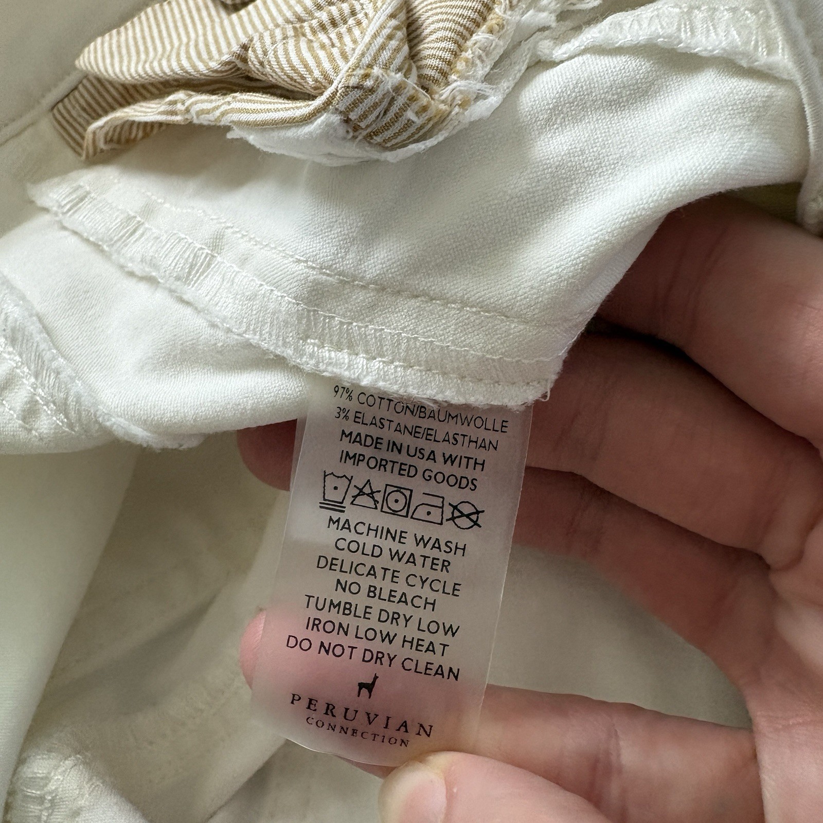 Peruvian Connection White Ryder Pants Skinny Wome… - image 7