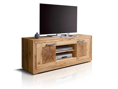 TV-Rack Sideboard Hifi-Schrank TV-Schrank 150 cm WINSTON II Wildeiche geölt - Bild 1 von 4
