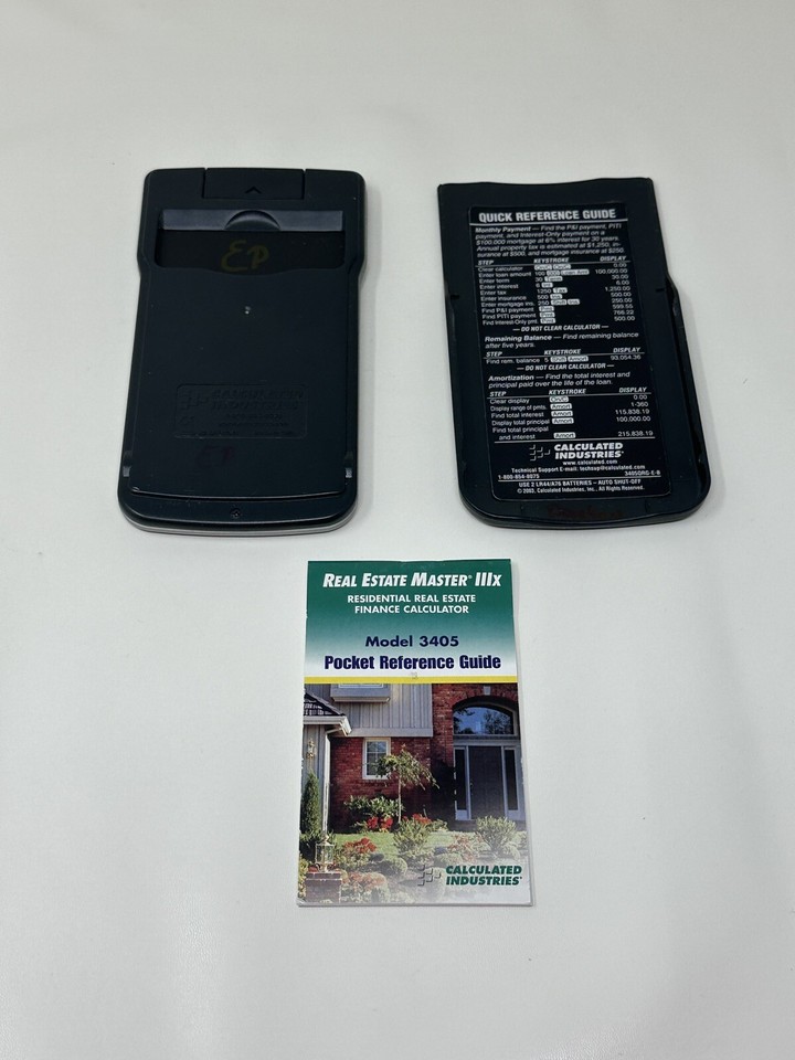 Real Estate Master IIIX Model 3405 Business Finance Calculator eBay
