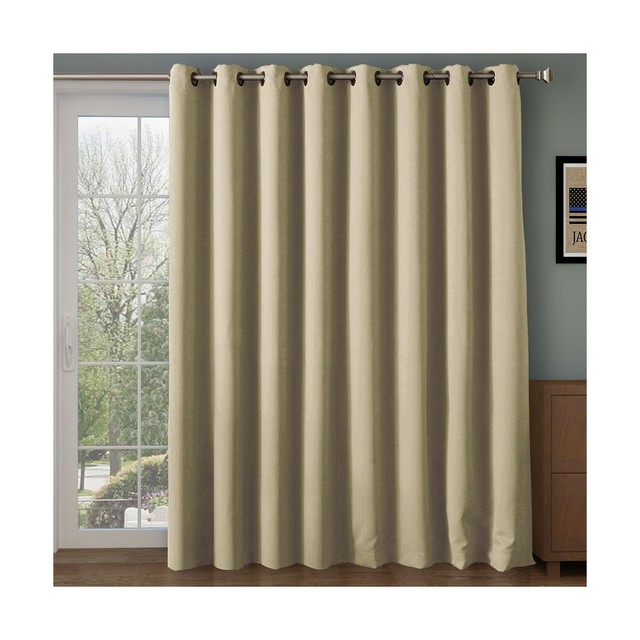 Thermal Curtains Beige 100"W x 84"L Light Blocking Sound Dampening