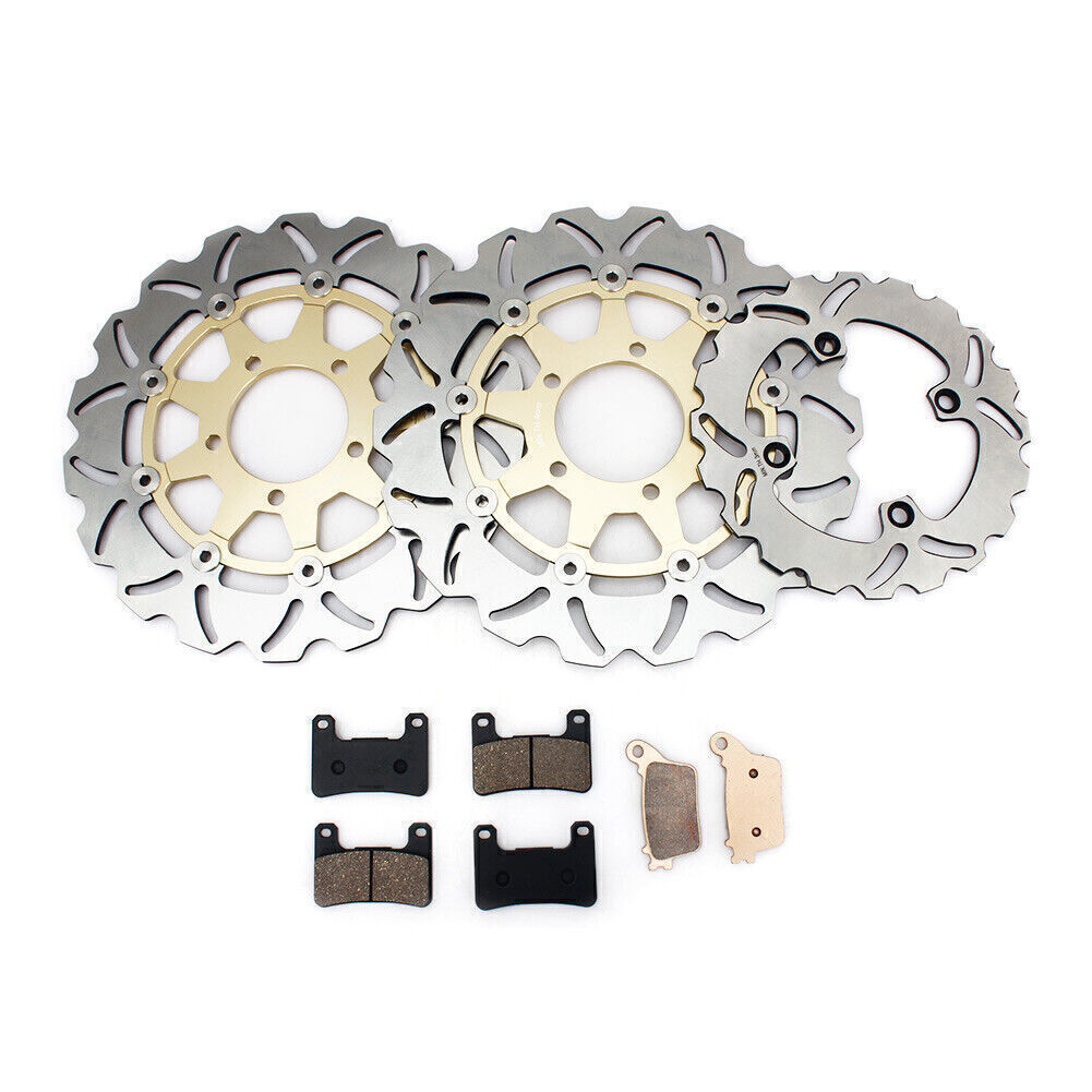 For Kawasaki Front Rear Brake Rotors Discs Pads ZX-10R Ninja