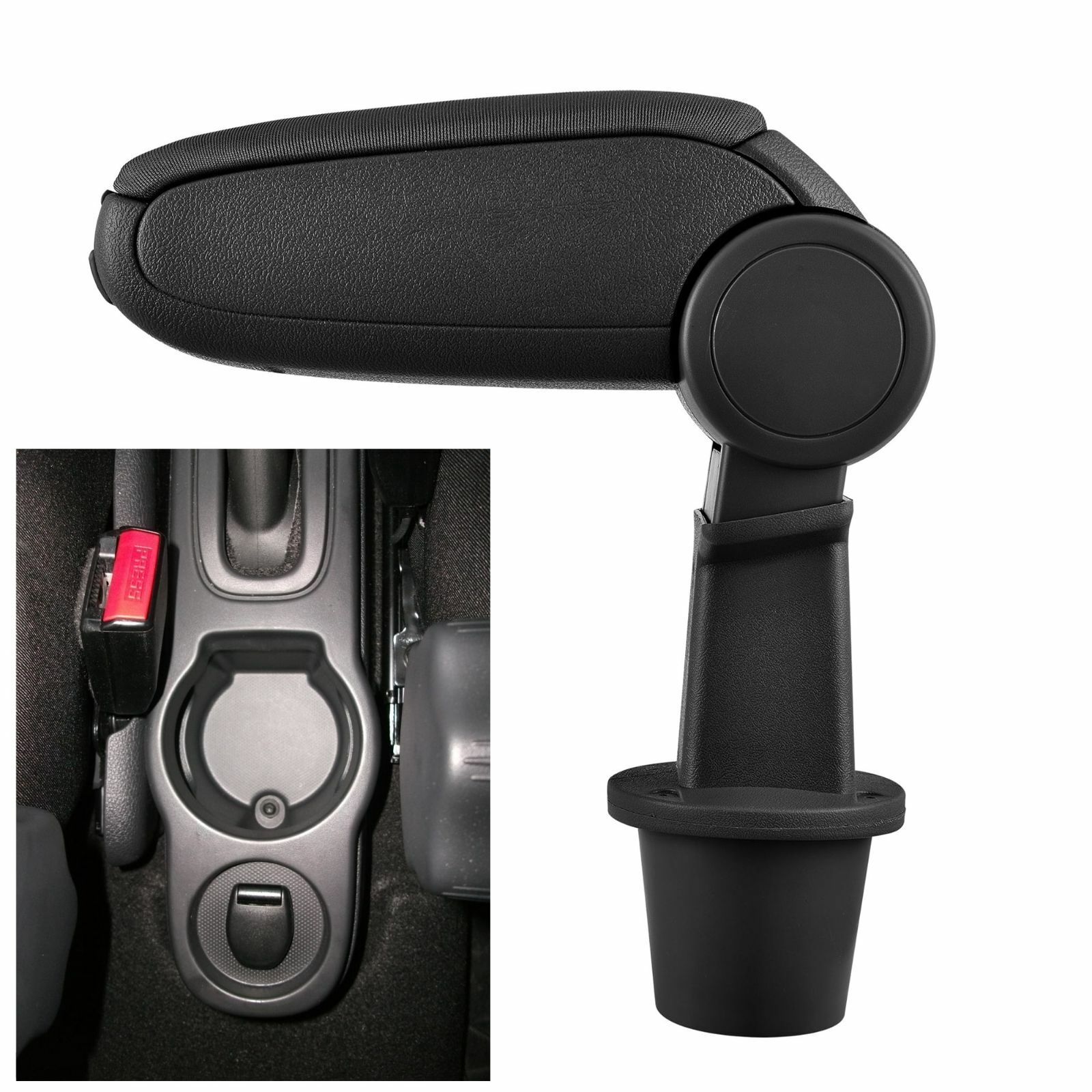 Accoudoir console centrale contre la fatigue pour Renault Duster MK1 noir