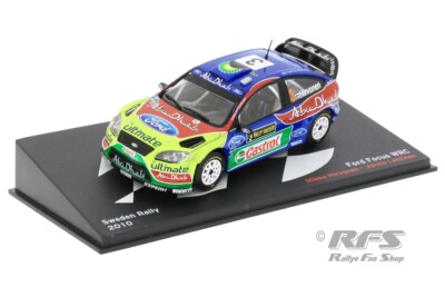 Ford Focus RS WRC Rallye Schweden Sweden Rally 2010 Hirvonen 1:43 Altaya IXO