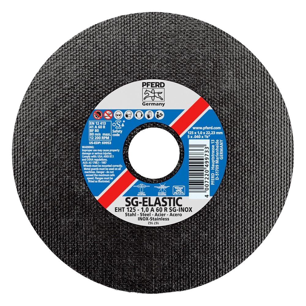 PFERD 69953 Flat Cut-Off Wheel | 5" Diameter X 0.040" Thickness, Aluminum Oxide, 7/8" Bore, 12200 RPM (Pack Of 25) - View #13