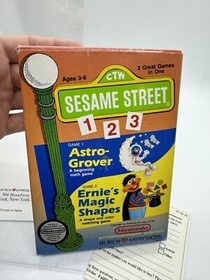 Sesame Street 123 Nintendo NES - Complete CIB + Poster & Reg Card Rare!