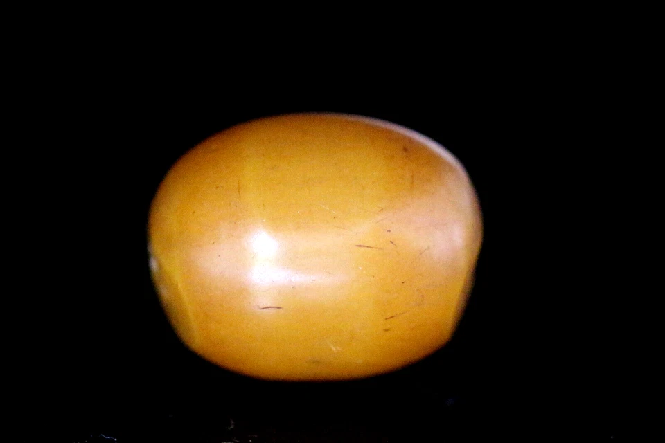 Antiguo abalorio ámbar baquelita caramelo caramelo 24x19 mm, bien usado #C319 Foto 4 de 4