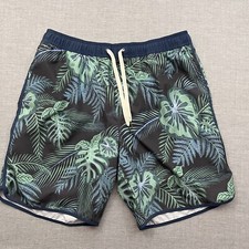 Fair Harbor Swim Trunks Mens XL Blue Floral Lined Shorts Jungle