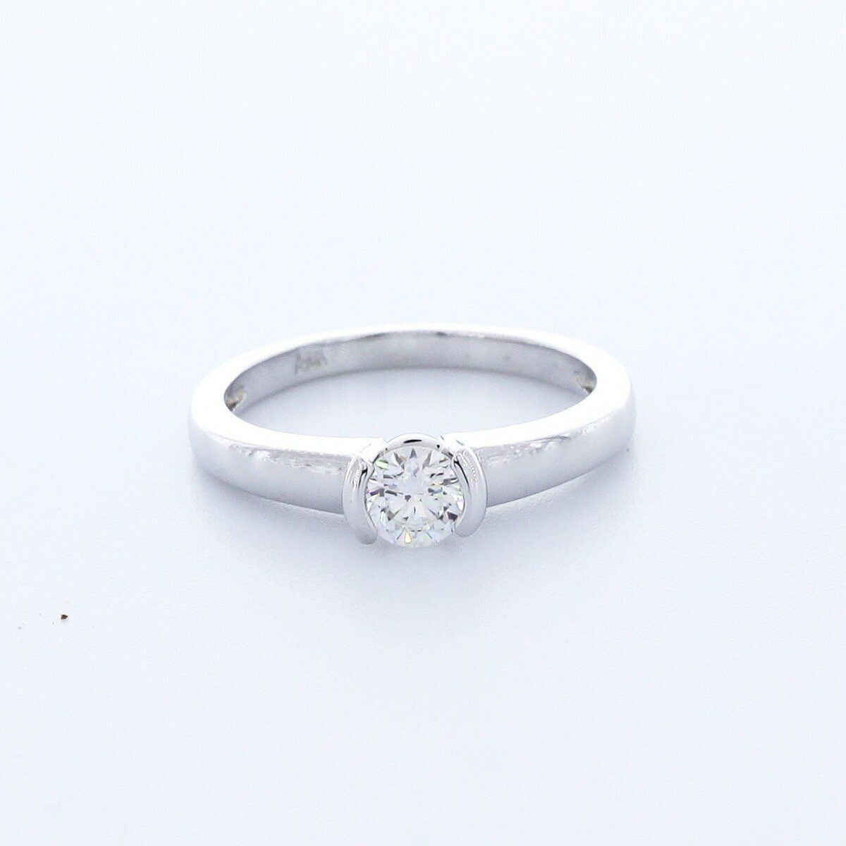 Natural Diamond F/SI1 Excellent Cut Round Brilliant 14K