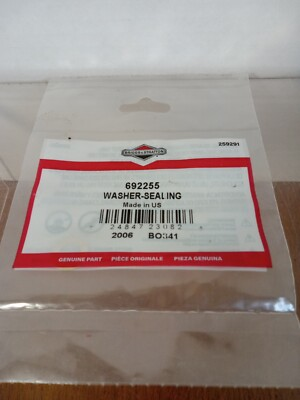 #ad Briggs and Stratton Washer Sealing Replacement 692255 $12.00