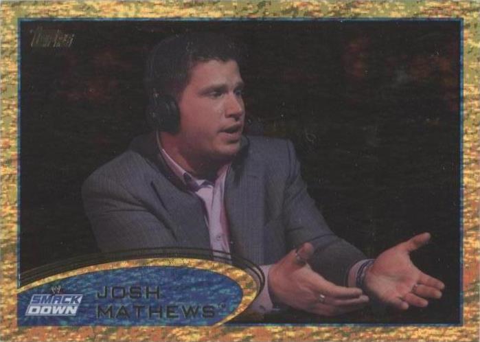 Josh Matthew 2012 Topps WWE - Josh Mathews #30 Gold for sale online | eBay