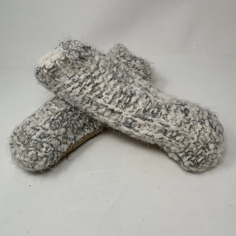 LEMON ANTHROPOLOGIE Women’s CABIN SHORTY Cozy Knit Slippers Marled Gray Size S/M - Image 2 of 4
