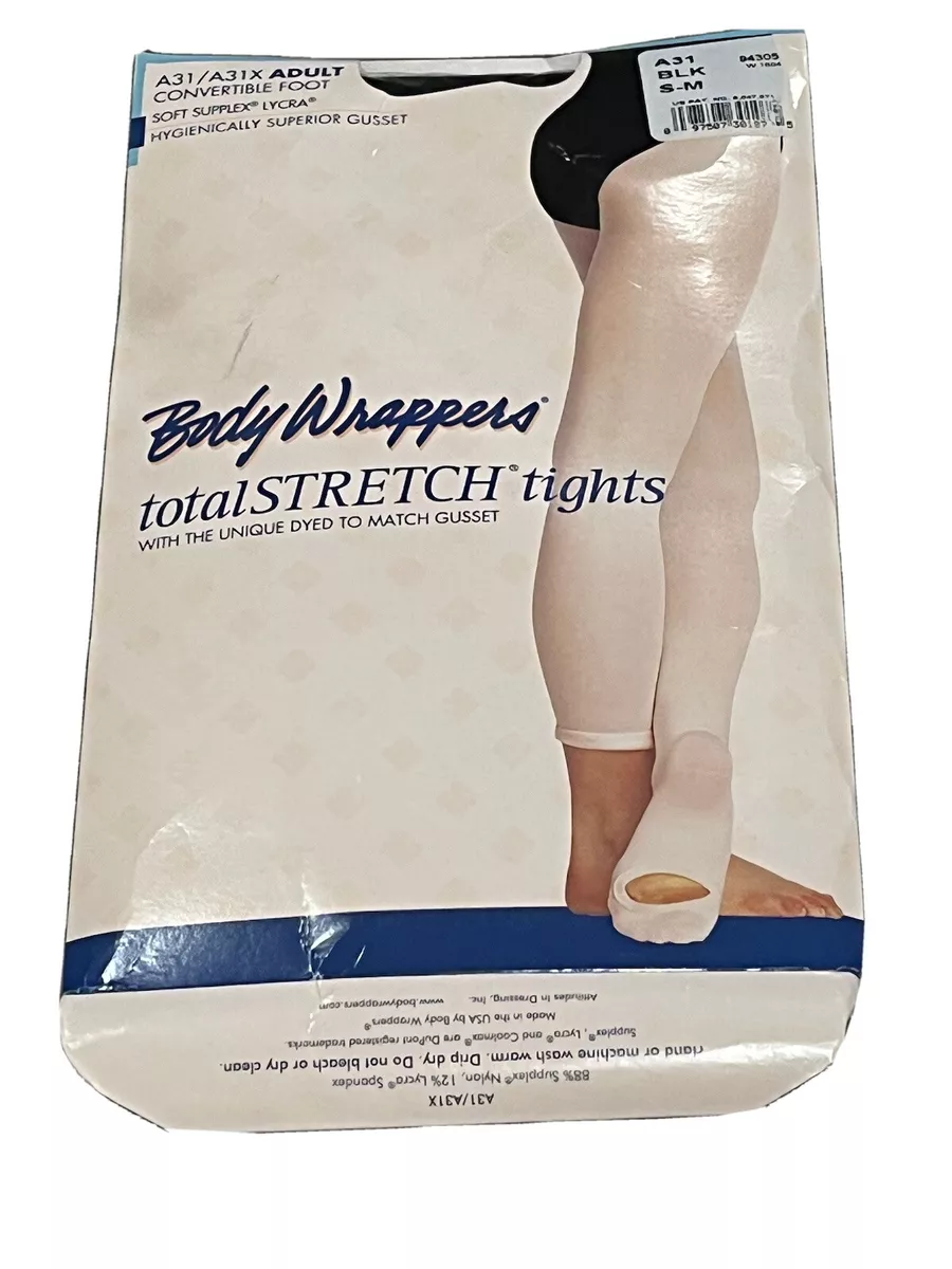 Body Wrappers Total Stretch Footed Adult Dance Tights Small Medium