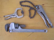 Vise Grips Peterson Dewitt 20R + 6sp + Toledo 14" Aluminum Pipe Wrench