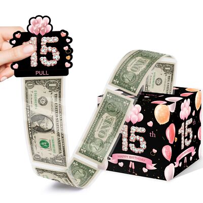 15th Birthday Surprise Gift Box Happy Birthday Money Gift Boxes