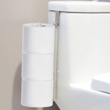 Toilet Paper Holder With Storage Extra 3 Roll Tissue Over The Tank Toilet Paper