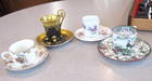 Set of 4 Vintage Teacups & Saucers Spode, Victoria Carlsbad, ST Bavaria — photo 2
