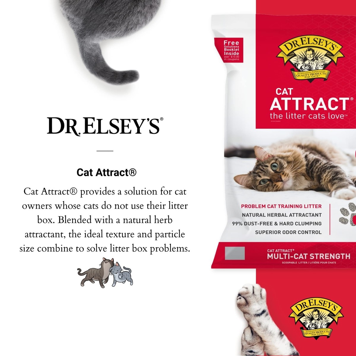 Elsey's Premium Clumping Cat Litter Cat Attract 99% Dust