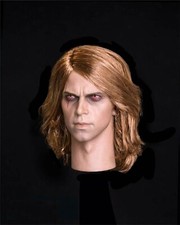 1/6 Enchanted Anakin Skywalker Head Carved Fit 12'' Suntan HT Action Figure