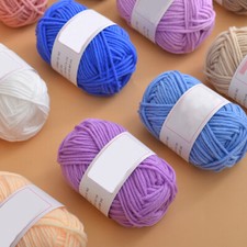 50Colors 25g/roll 5Ply Milk Cotton Crochet Knitting Yarn For Handmade Projects