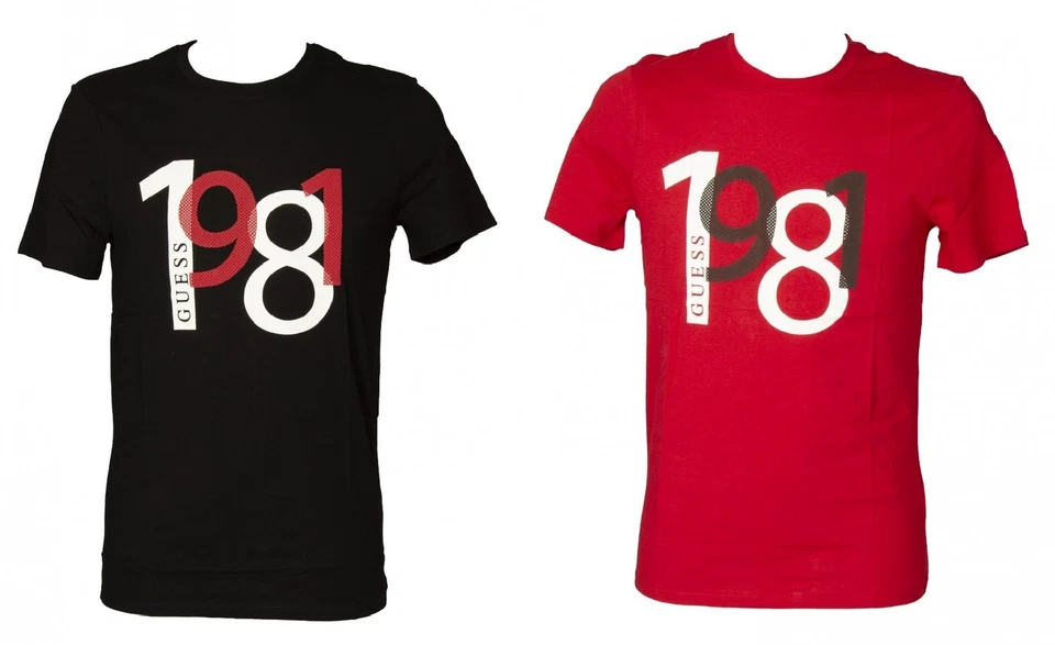 GUESS Damen T-Shirt Kurzarm Rundhals mit Logo aus reiner Baumwolle Artikel M0VI0 - Bild 1 von 1