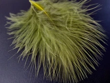MARABOU BLOOD QUILLS - Fly Tying Feathers - OLIVE - Woolly Bugger - 12 pc. - NEW