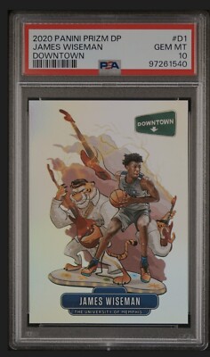 2020 PANINI PRIZM DRAFT DOWNTOWN JAMES WISEMAN ROOKIE #D-1 PSA 10 GEM MINT