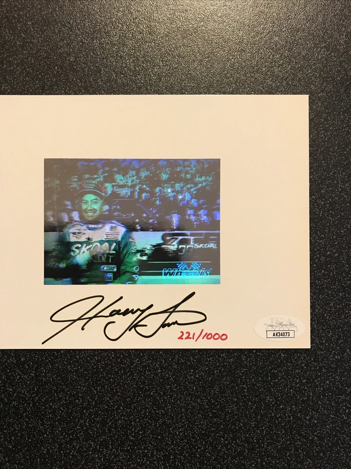 Harry Gant Signed Autographed Skoal Hologram 222/1000 JSA COA - Image 2 of 4