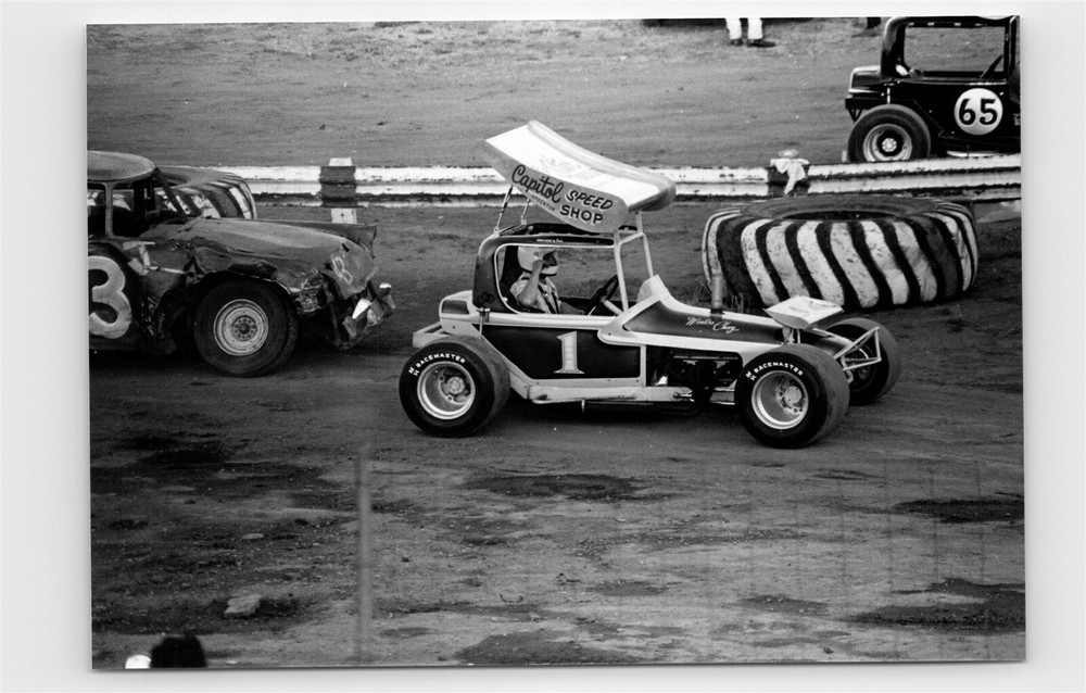Stockton 99 Speedway Racetrack Stockton CA Race Cars Vintage Photo 19 E22