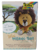 Neu ° Folia Mini HäKel-Set LÖWe Kinder 8+ Kreativ-Spielwaren Wolle HäKel-Tiere
