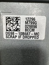 2013 2014 2015 Ford C-Max Hybrid Battery Control Module DG98-10B687-MC